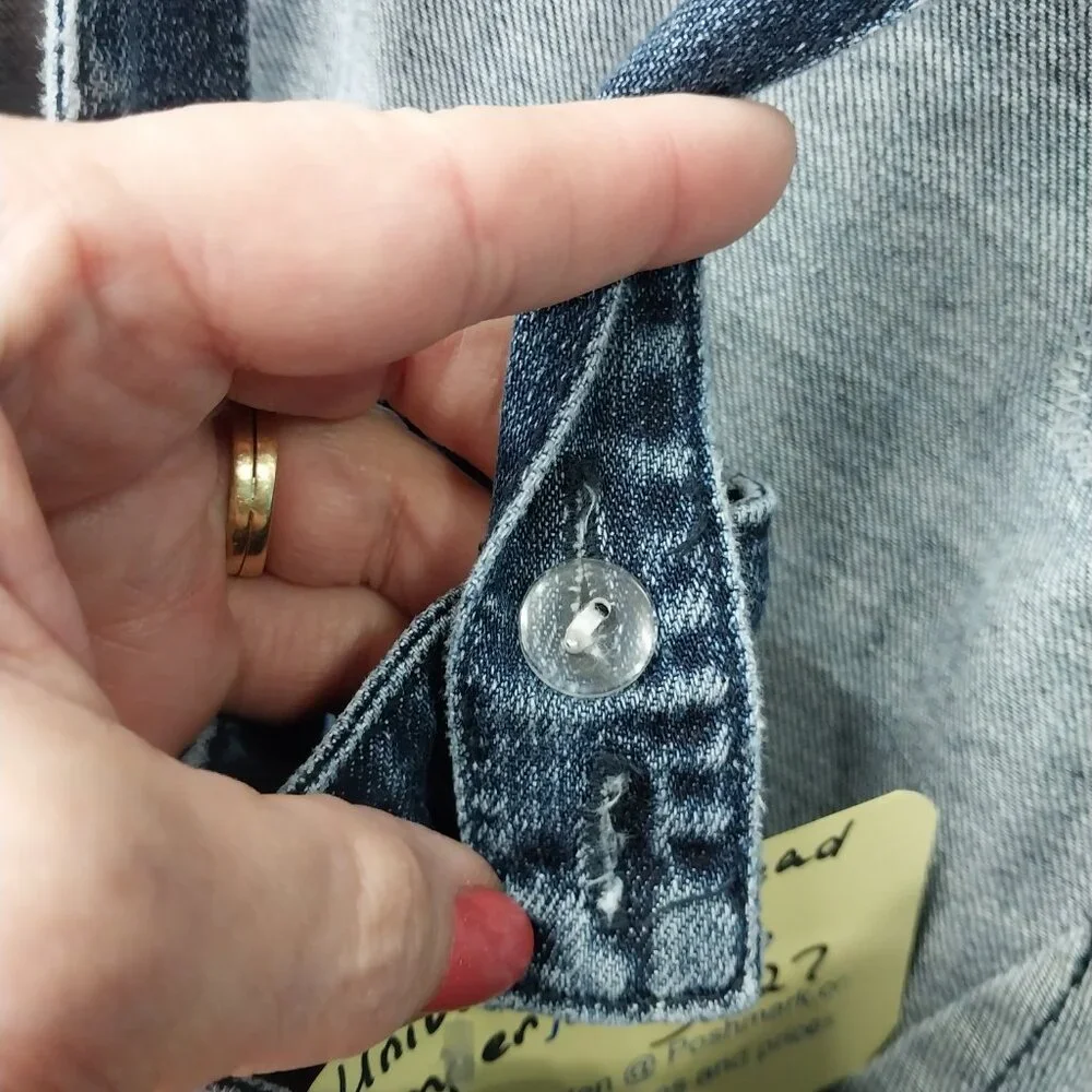 3627 Size S/M Upcycled Universal Thread Jean Jumper. - Picture 9 of 10